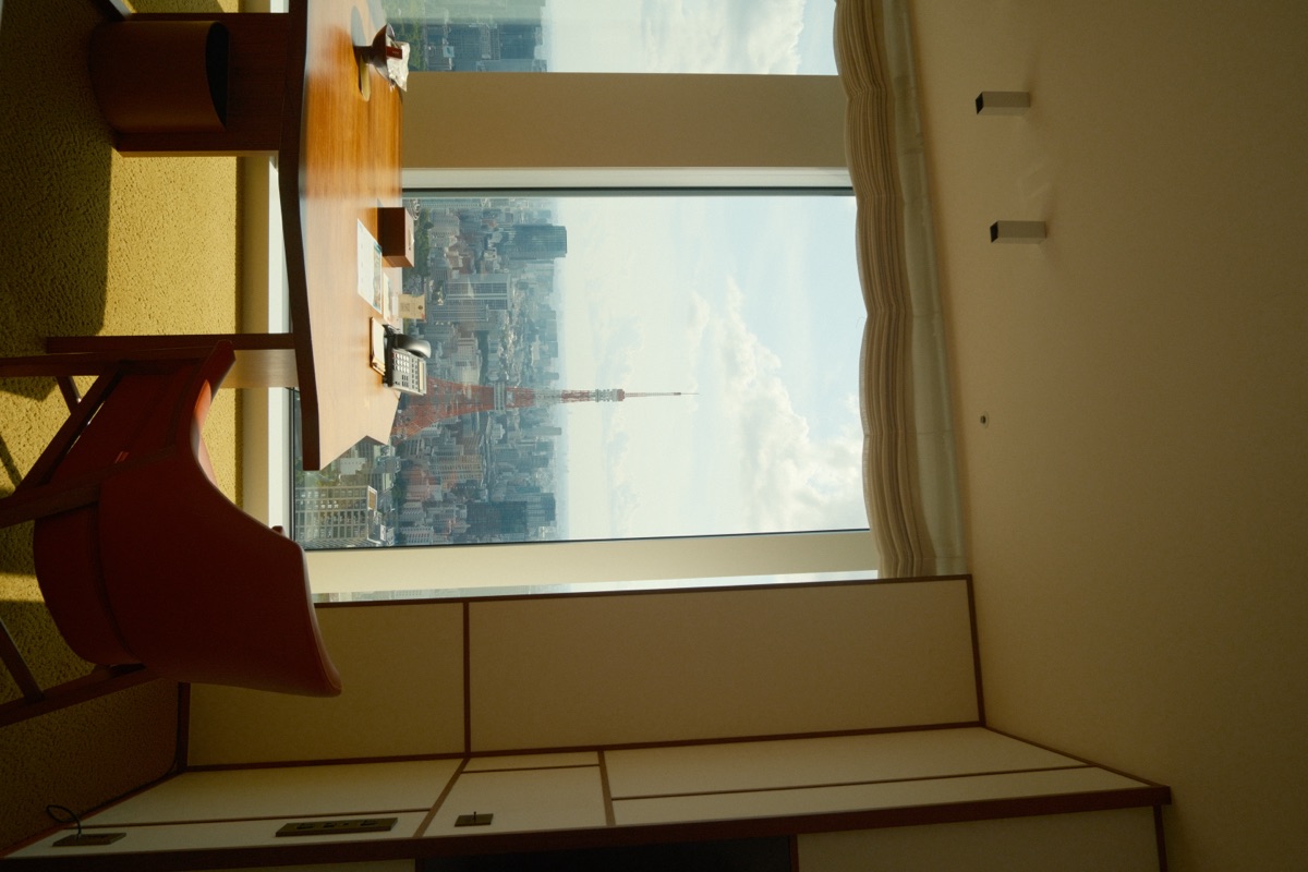 Tokyo Tower from a hotel room window